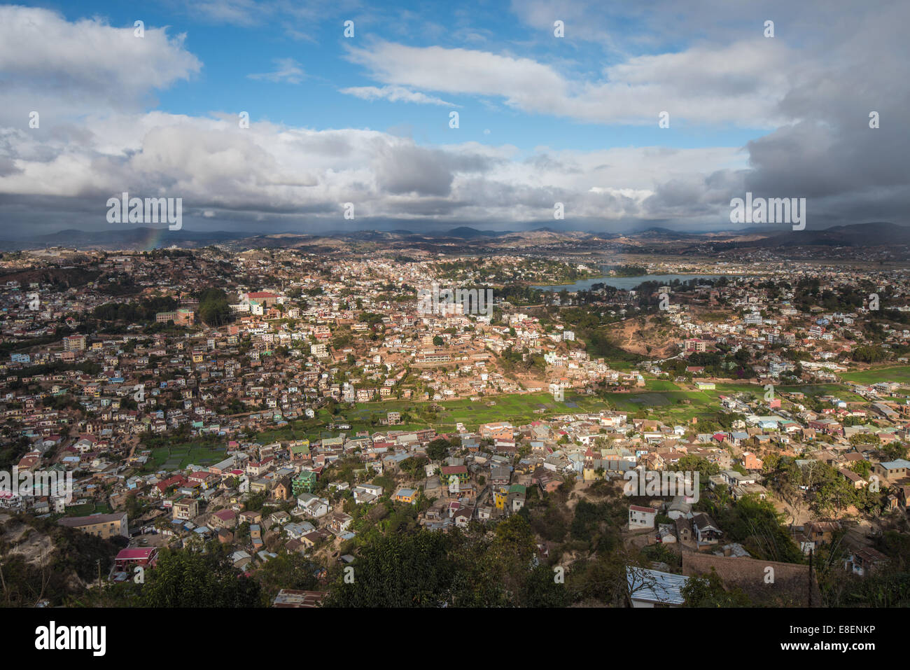 Panorama von Antananarivo, Madagaskar-Hauptstadt Stockfoto