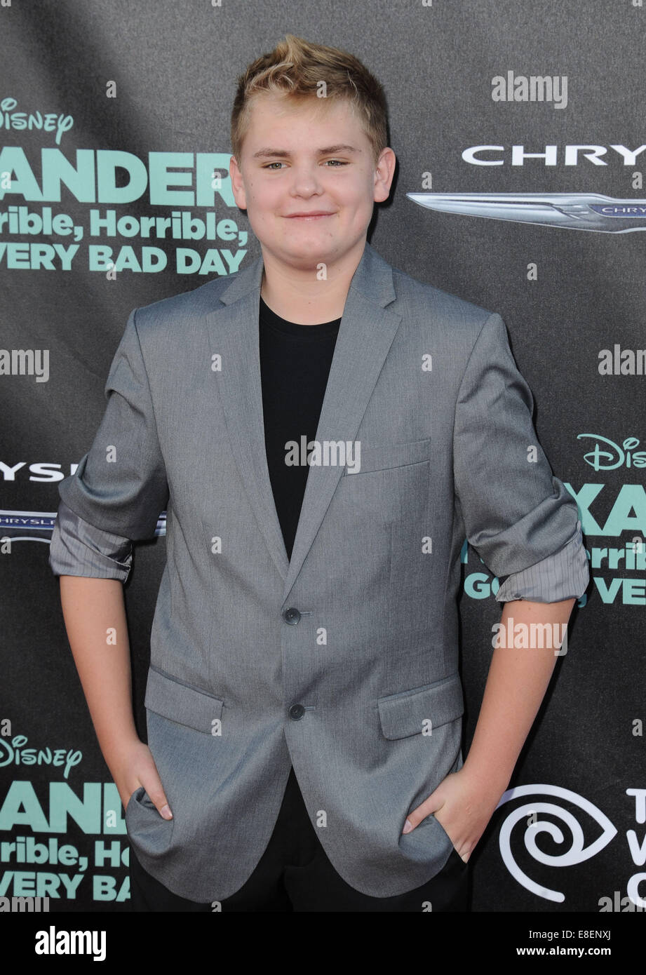 6. Oktober 2014 - Los Angeles, Kalifornien, USA - Reese Hartwig Teilnahme an der Los Angeles-Premiere von "Alexander und der schreckliche, schrecklich, nicht gut, sehr schlechten Tag '' im El Capitan Theatre in Hollywood, Kalifornien am 6. Oktober 2014 statt. 2014 (Kredit-Bild: © D. Long/Globe Fotos/ZUMA Draht) Stockfoto