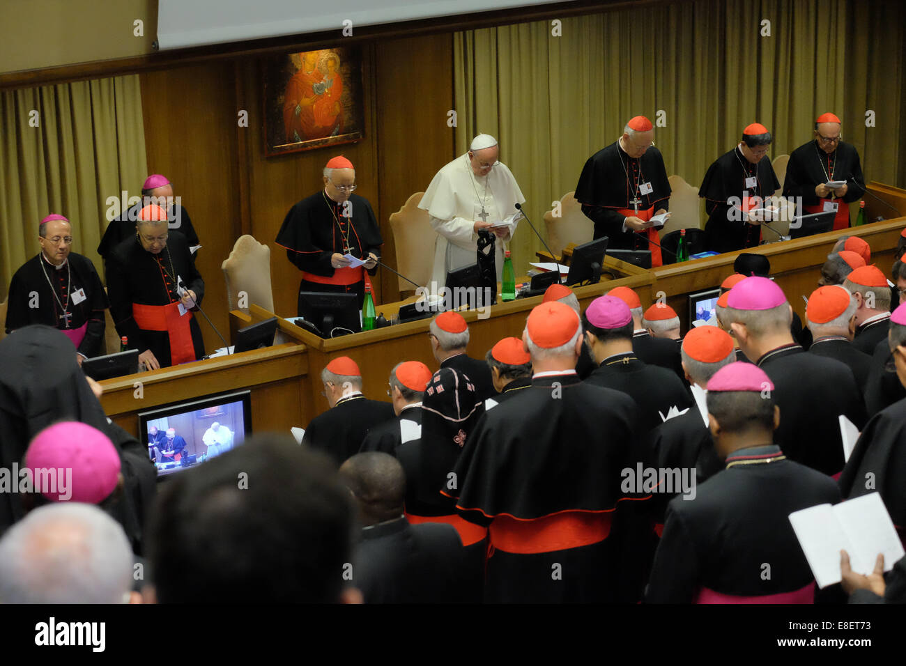 Vatikan-Stadt. 6. Oktober 2014. Kredit-Papst Francis Assist am ersten Tag der Familie Synode, 6. Oktober 2014: wirklich Easy Star/Alamy Live News Stockfoto