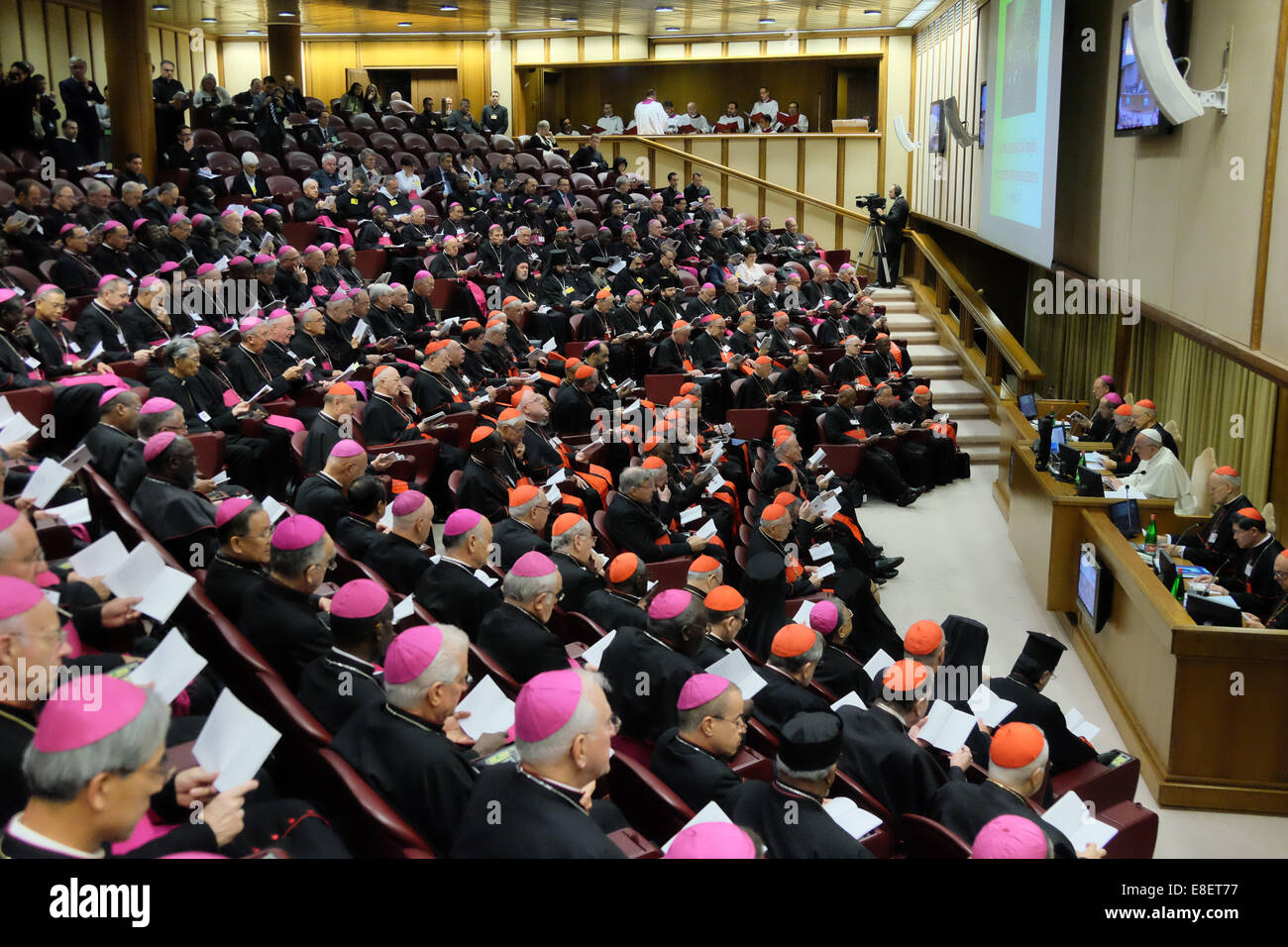 Vatikan-Stadt. 6. Oktober 2014. Kredit-Papst Francis Assist am ersten Tag der Familie Synode, 6. Oktober 2014: wirklich Easy Star/Alamy Live News Stockfoto