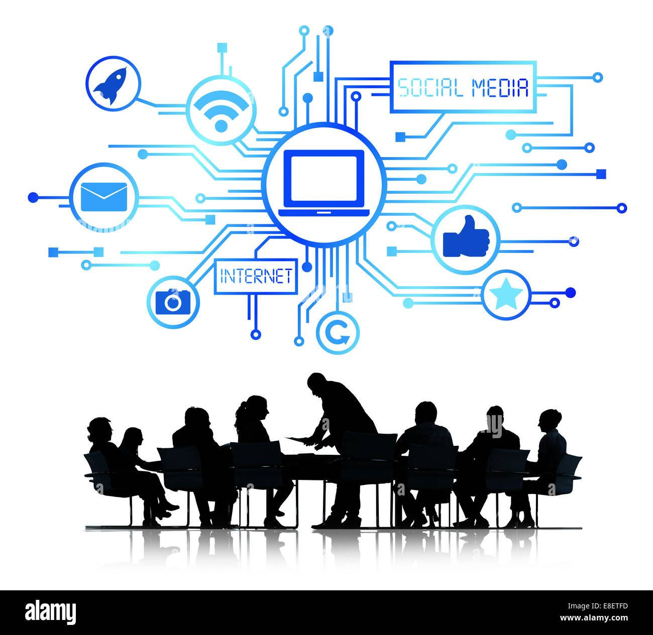 Geschäftsverbindung Stockfoto