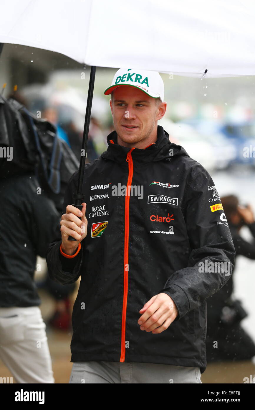 Nico Hülkenberg (HÜLKENBERG), GER, Team Sahara Force India F1, SUZUKA, JAPAN, 05.10.2014, Formel 1 F1-Rennen, Grosser Preis, GP du Japon, Motorsport, Grand Prix von JAPAN, Foto: Sho TAMURA/AFLO SPORT Deutschland heraus Stockfoto