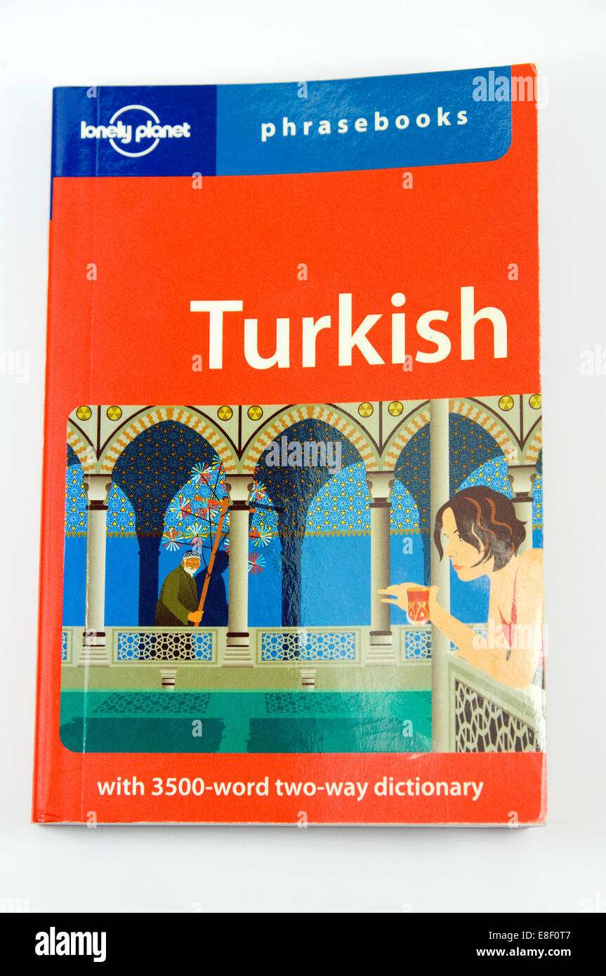 Lonely Planet türkischer Sprachführer. Stockfoto