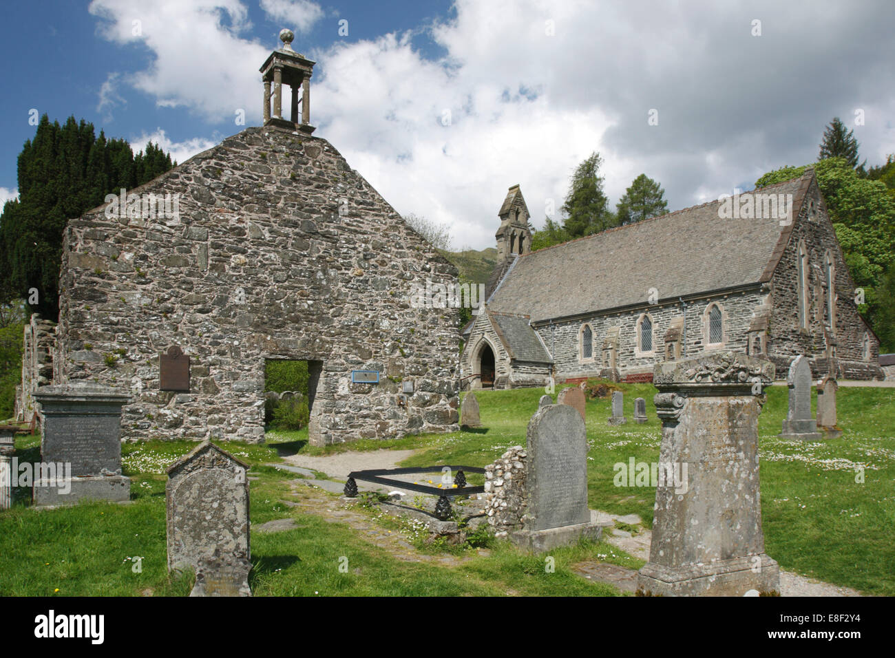 Rob Roys Grab Balquhidder Pfarrkirche, Stirling, Schottland. Stockfoto