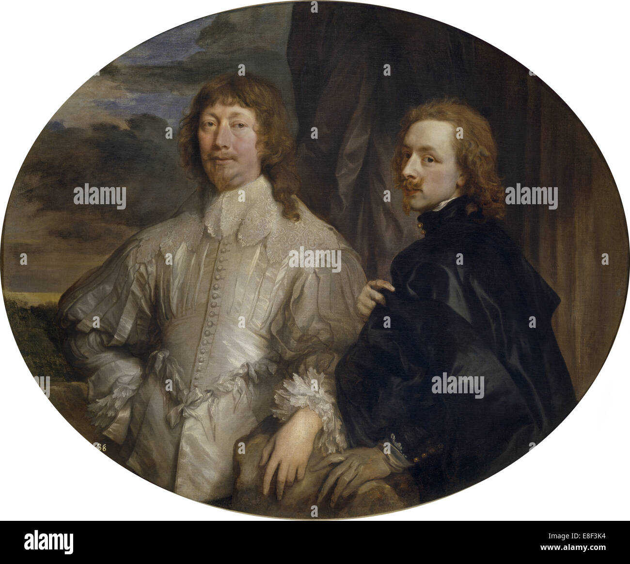 Sir Endymion Porter und Sir Anthony van Dyck. Künstler: Dyck, Sir Anthony van (1599-1641) Stockfoto