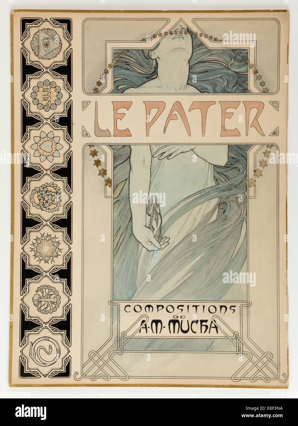 Covergestaltung für die illustrierte Ausgabe Le Pater. Künstler: Mucha, Alfons Marie (1860-1939) Stockfoto