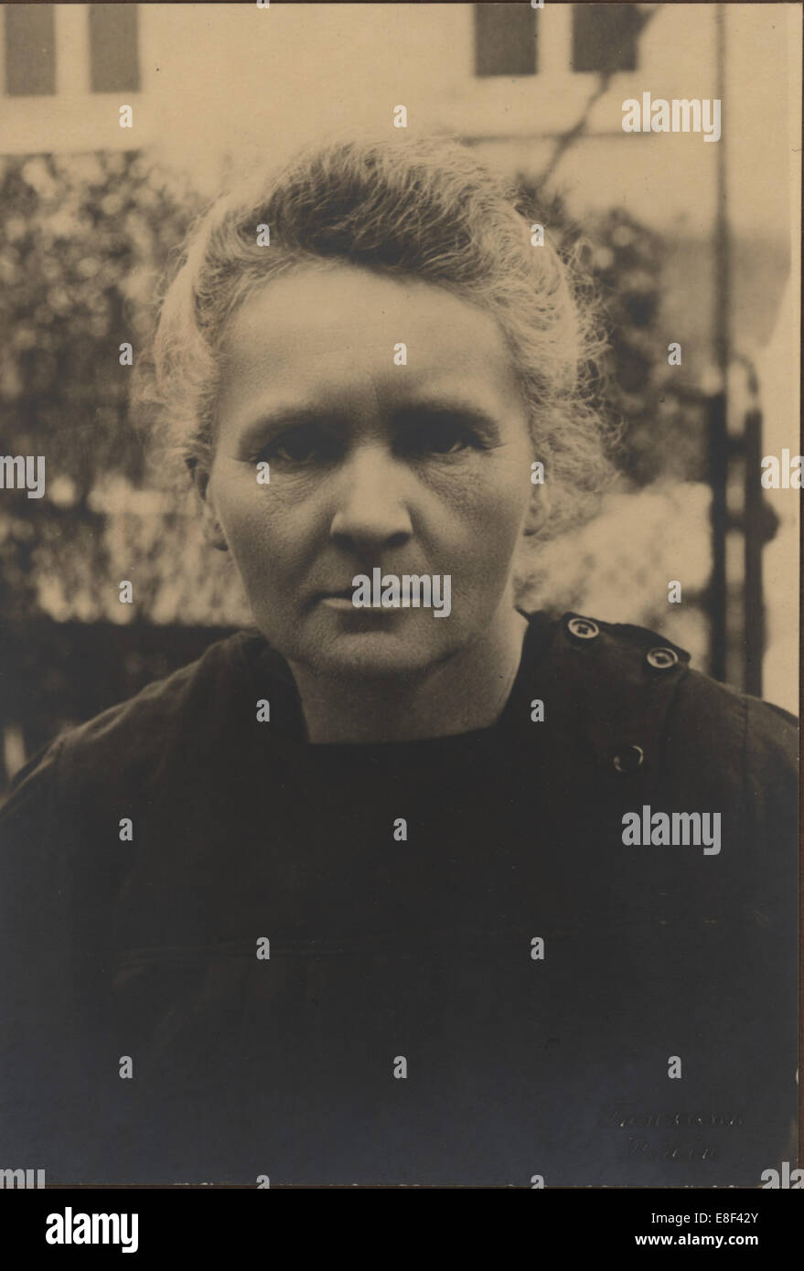 Porträt von Marie Curie (1867-1934) Künstler: anonym Stockfoto