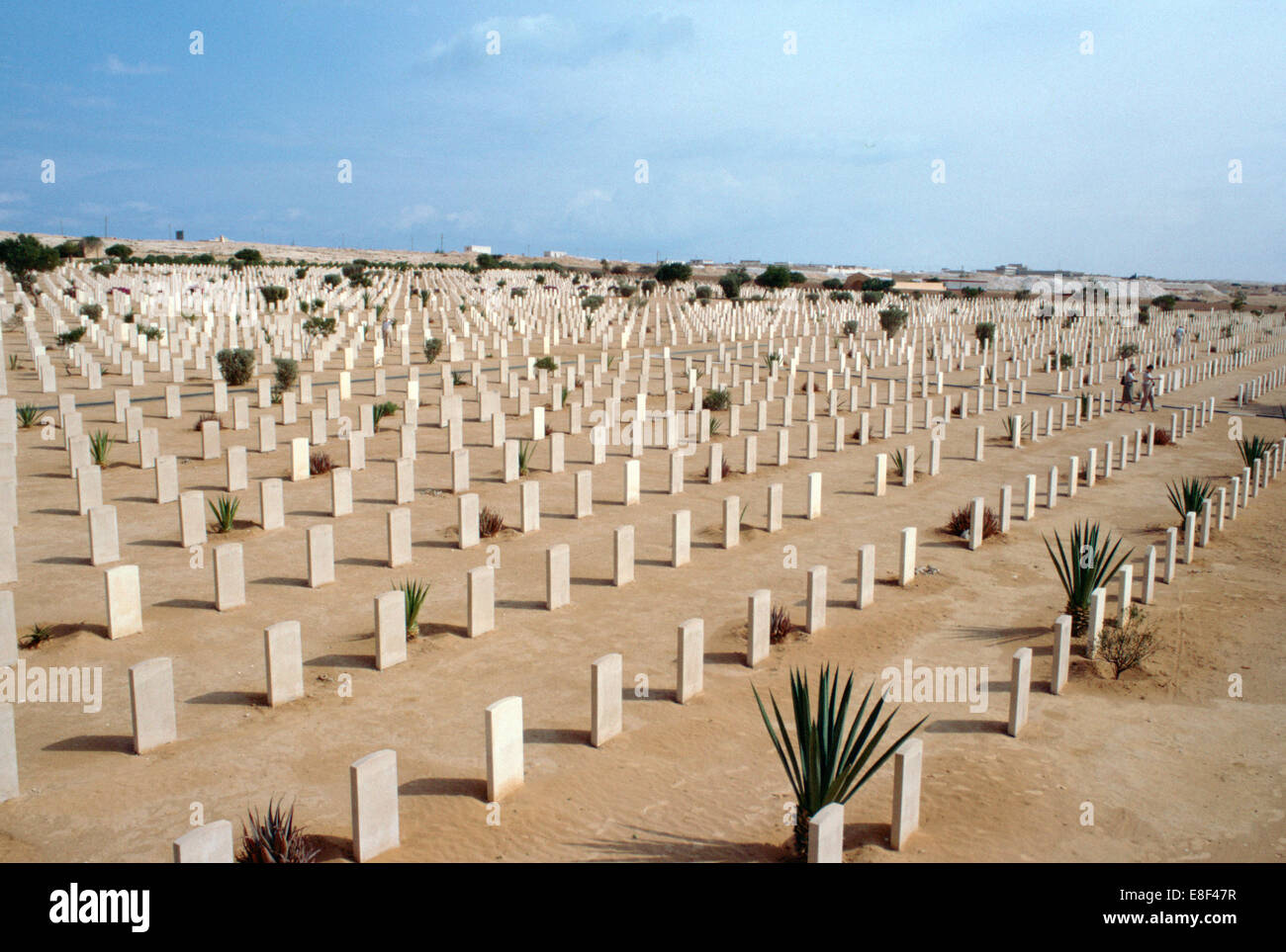 Alliierten Soldatenfriedhof, El Alamein, Ägypten. Stockfoto