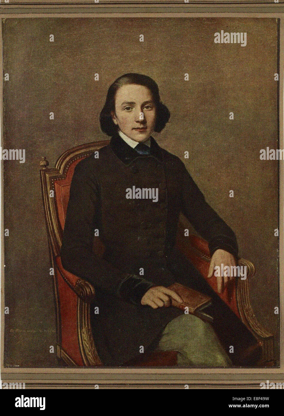 Porträt von Victor Hugo (1802-1885). Künstler: Gavarni, Paul (1804-1866) Stockfoto