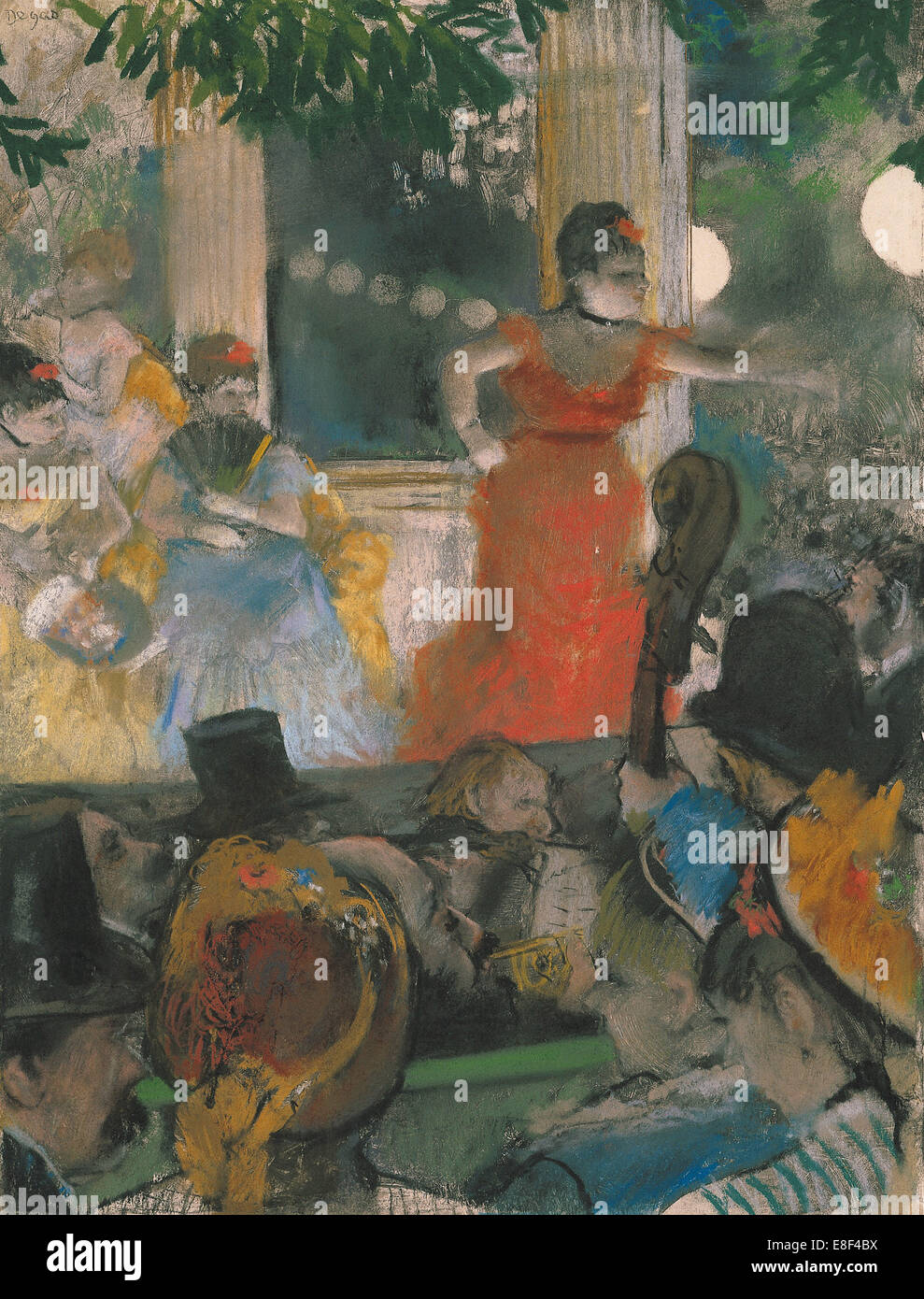 Das Café-Konzert im Les Ambassadeurs. Künstler: Degas, Edgar (1834-1917) Stockfoto