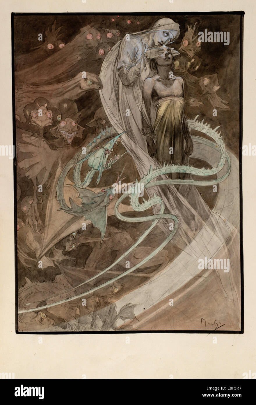 Illustration für die illustrierte Ausgabe Le Pater. Künstler: Mucha, Alfons Marie (1860-1939) Stockfoto