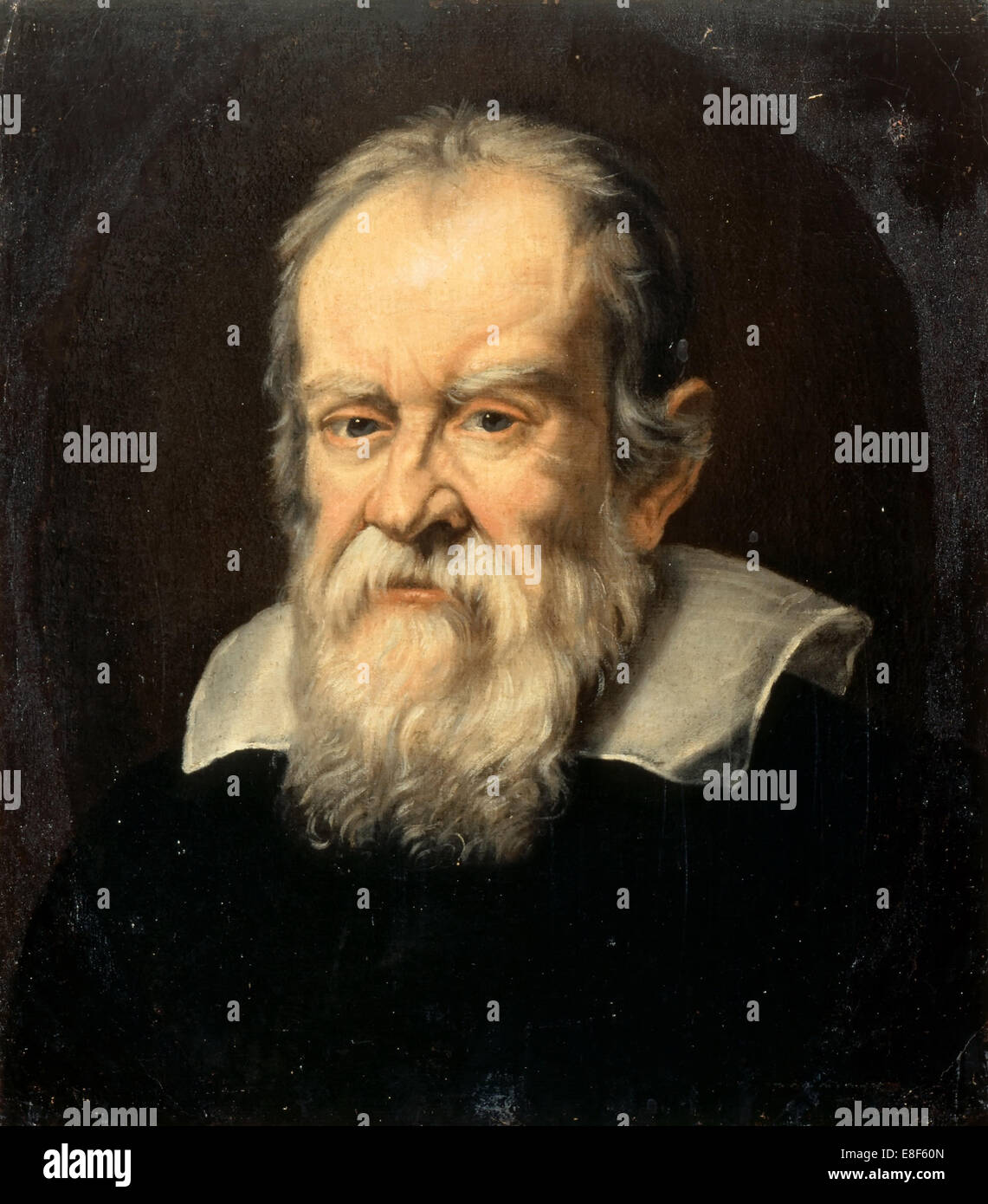 Porträt von Galileo Galilei. Künstler: Boschi, Francesco (1619-1675) Stockfoto