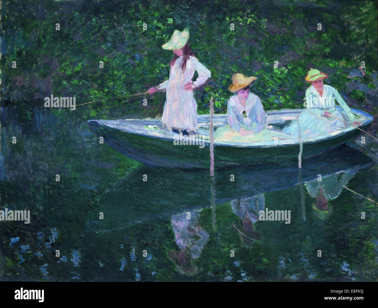 Das Boot in Giverny (En Norvégienne). Künstler: Monet, Claude (1840-1926) Stockfoto