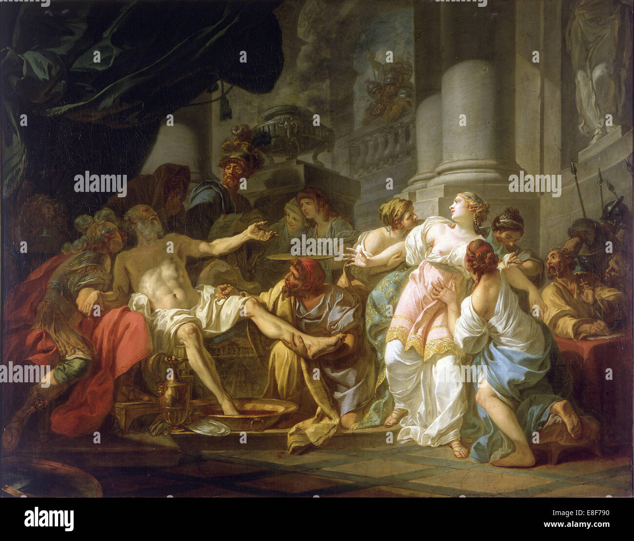 Der Tod des Seneca. Künstler: David, Jacques-Louis (1748-1825) Stockfoto