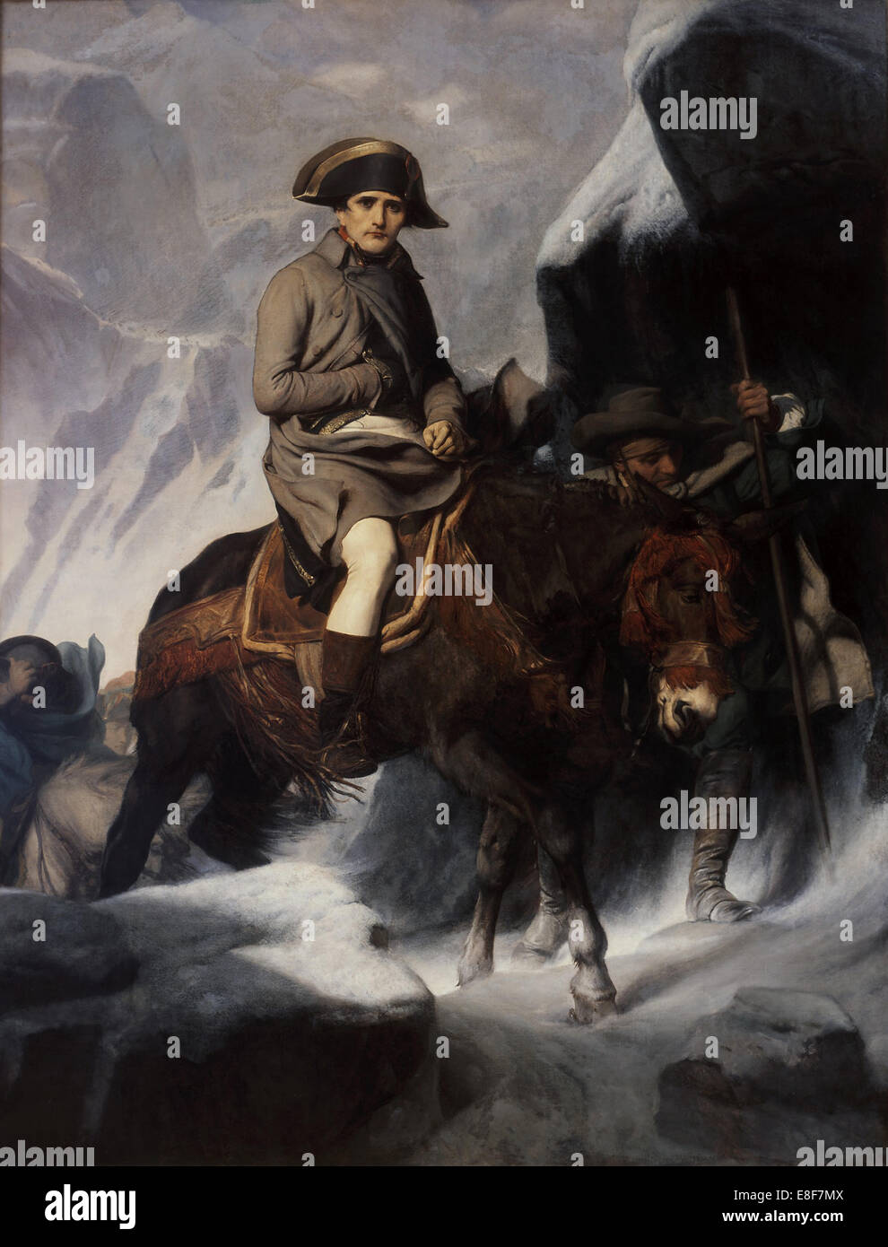 Bonaparte, die Überquerung der Alpen. Künstler: Delaroche, Paul Hippolyte (1797-1856) Stockfoto