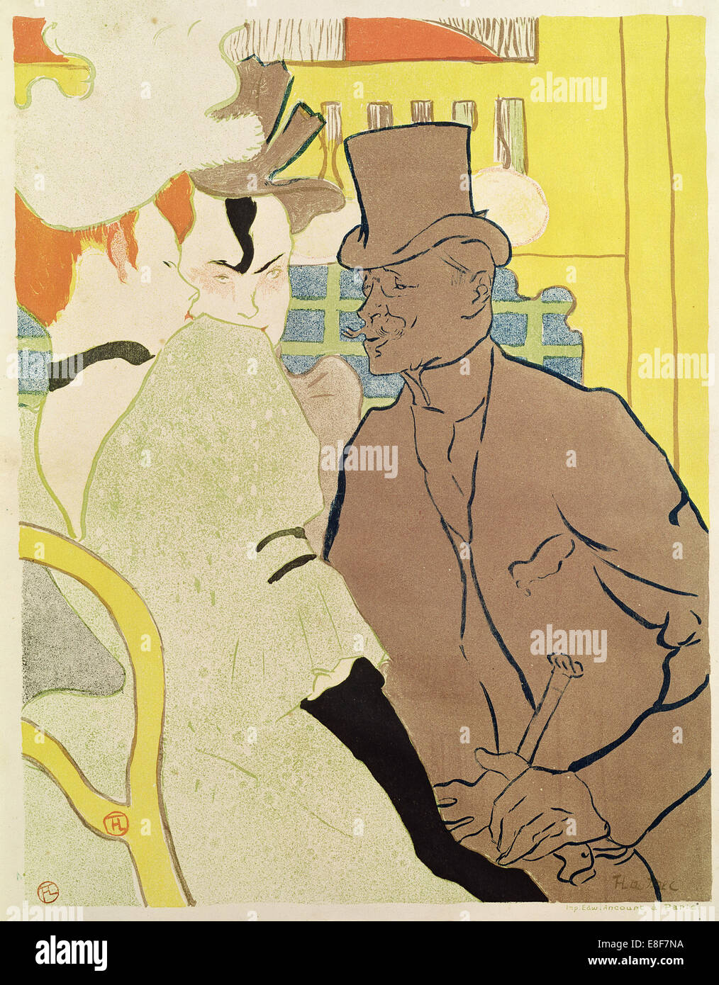 Der Engländer im Moulin Rouge. Künstler: Toulouse-Lautrec, Henri de (1864-1901) Stockfoto