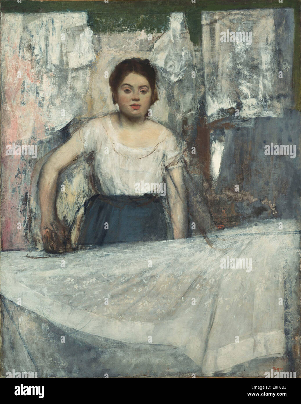 Frau Bügeln. Künstler: Degas, Edgar (1834-1917) Stockfoto