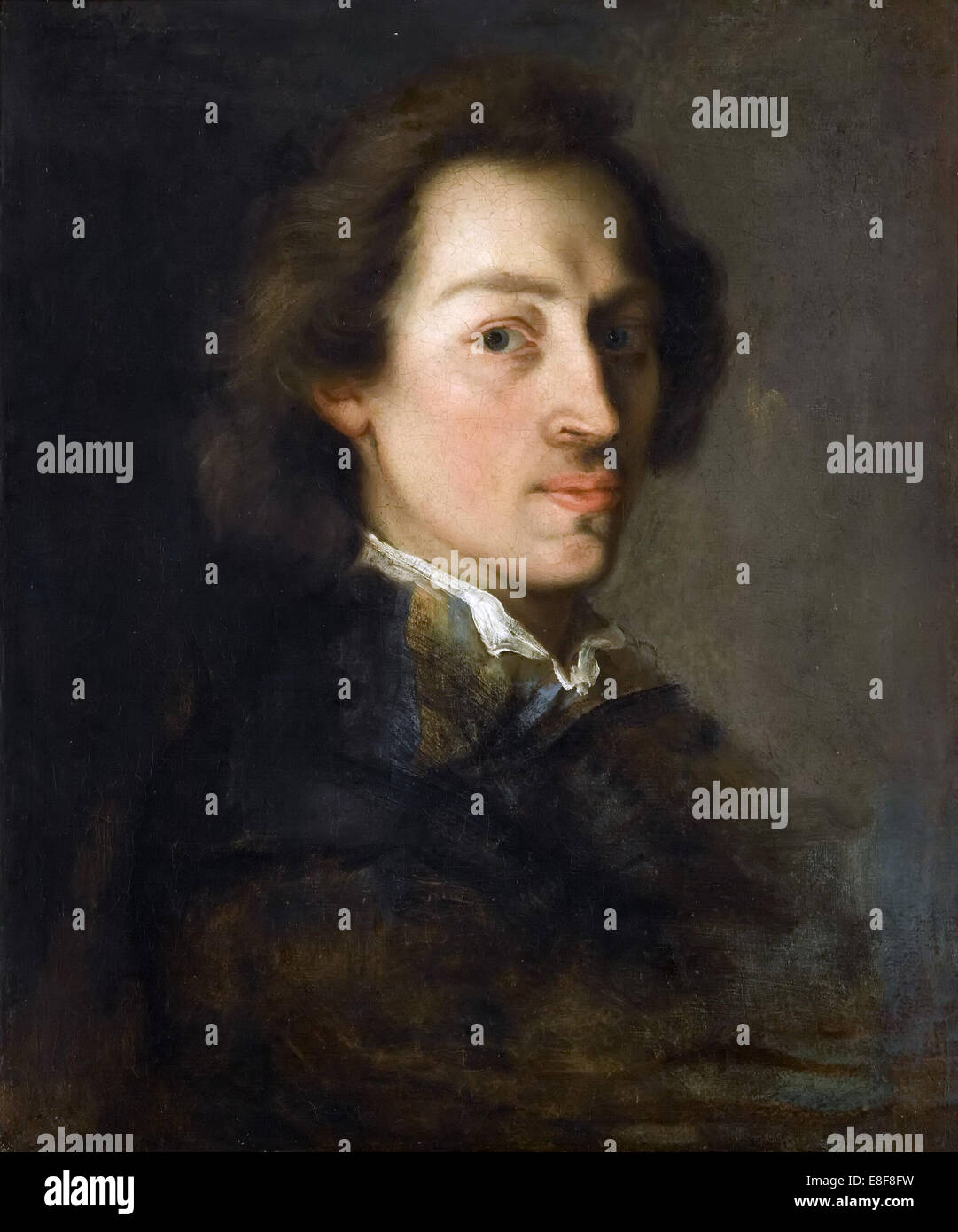 Porträt von Frédéric Chopin. Künstler: Scheffer, Ary (1795-1858) Stockfoto