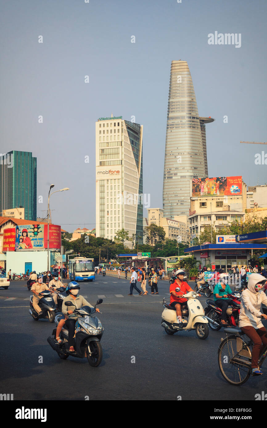 Vietnam, Ho-Chi-Minh-Stadt (Saigon), Dong Khoi, Stadtverkehr Stockfoto