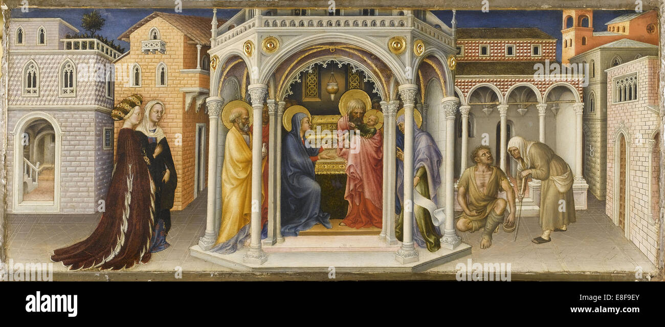 Die Darstellung im Tempel. Künstler: Gentile da Fabriano (ca. 1370-1427) Stockfoto