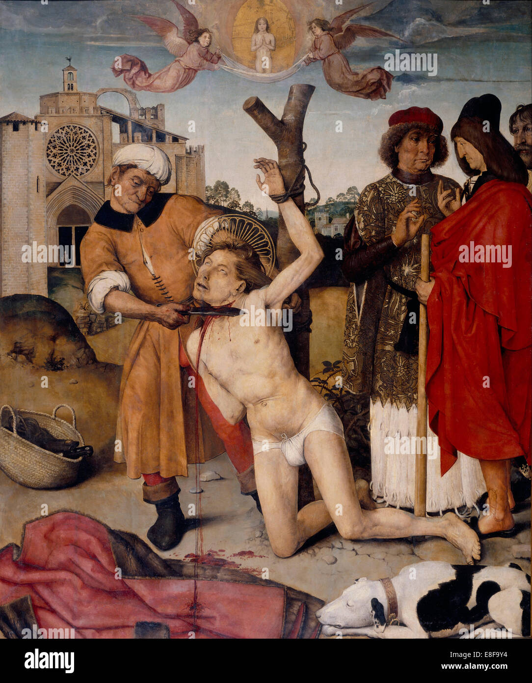 Das Martyrium des Heiligen Cucuphas. Künstler: Bru, Aine (aktiv aus dem 16. Jahrhundert) Stockfoto