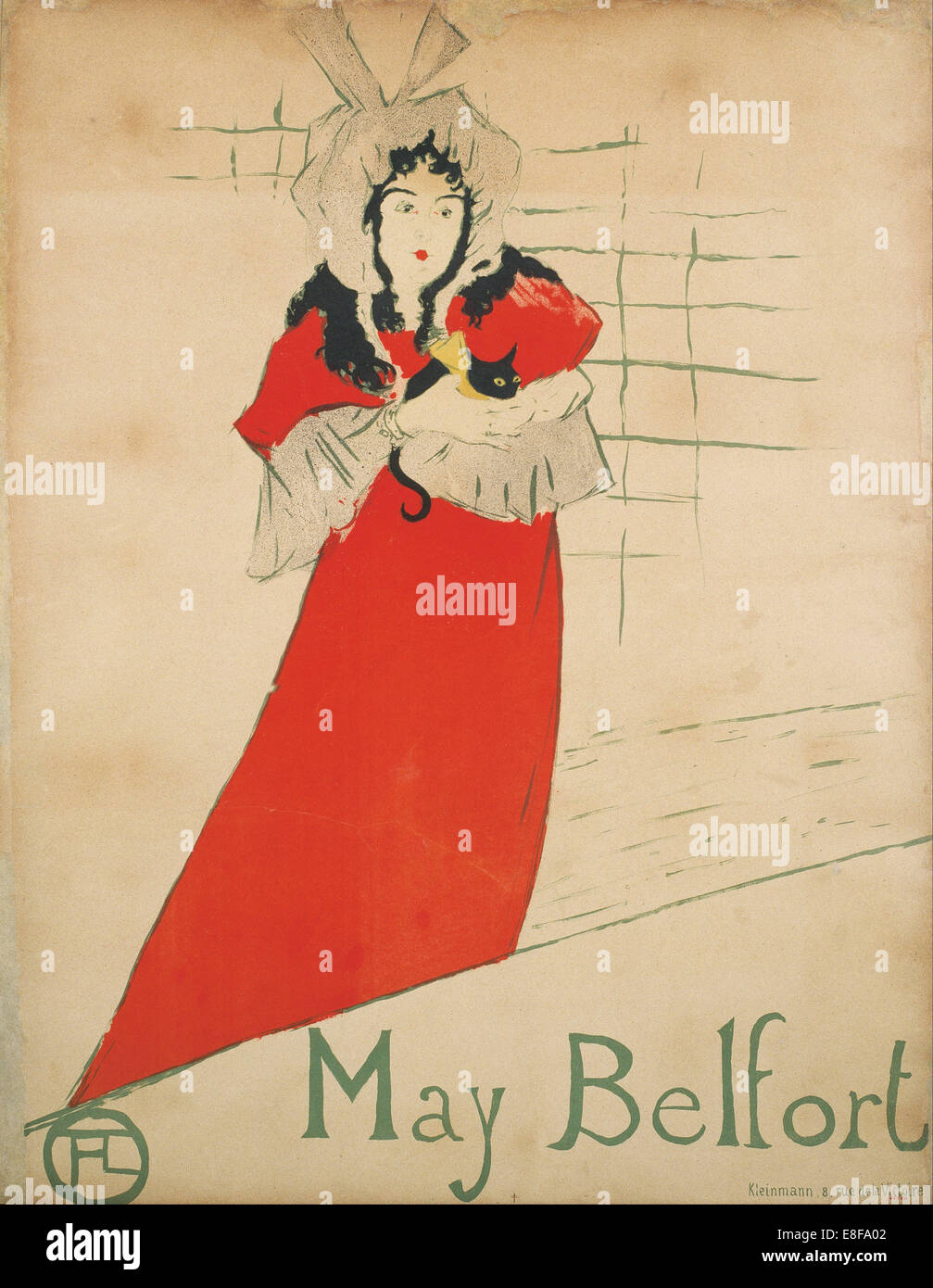 Mai Belfort (Poster). Künstler: Toulouse-Lautrec, Henri de (1864-1901) Stockfoto