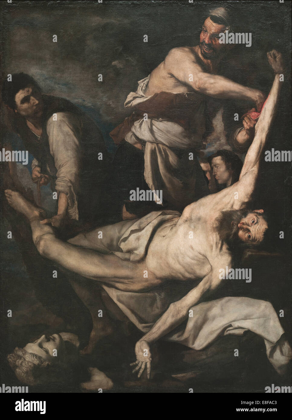 Das Martyrium des Heiligen Bartholomäus. Künstler: Ribera, José de (1591-1652) Stockfoto