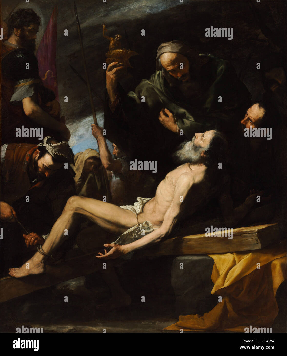 Martyrium des Hl. Andreas. Künstler: Ribera, José de (1591-1652) Stockfoto