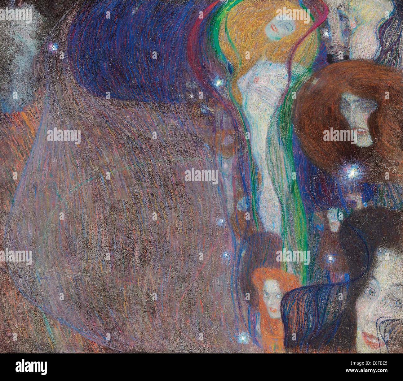 Gespenst leuchtet. Künstler: Klimt, Gustav (1862-1918) Stockfoto