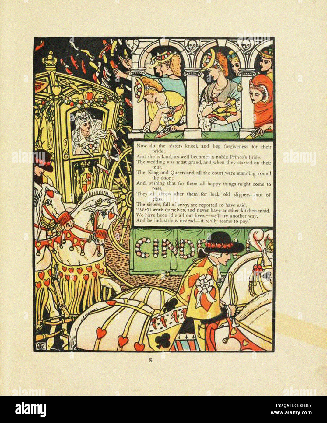Illustration für Märchen Cinderella. Künstler: Crane, Walter (1845-1915) Stockfoto