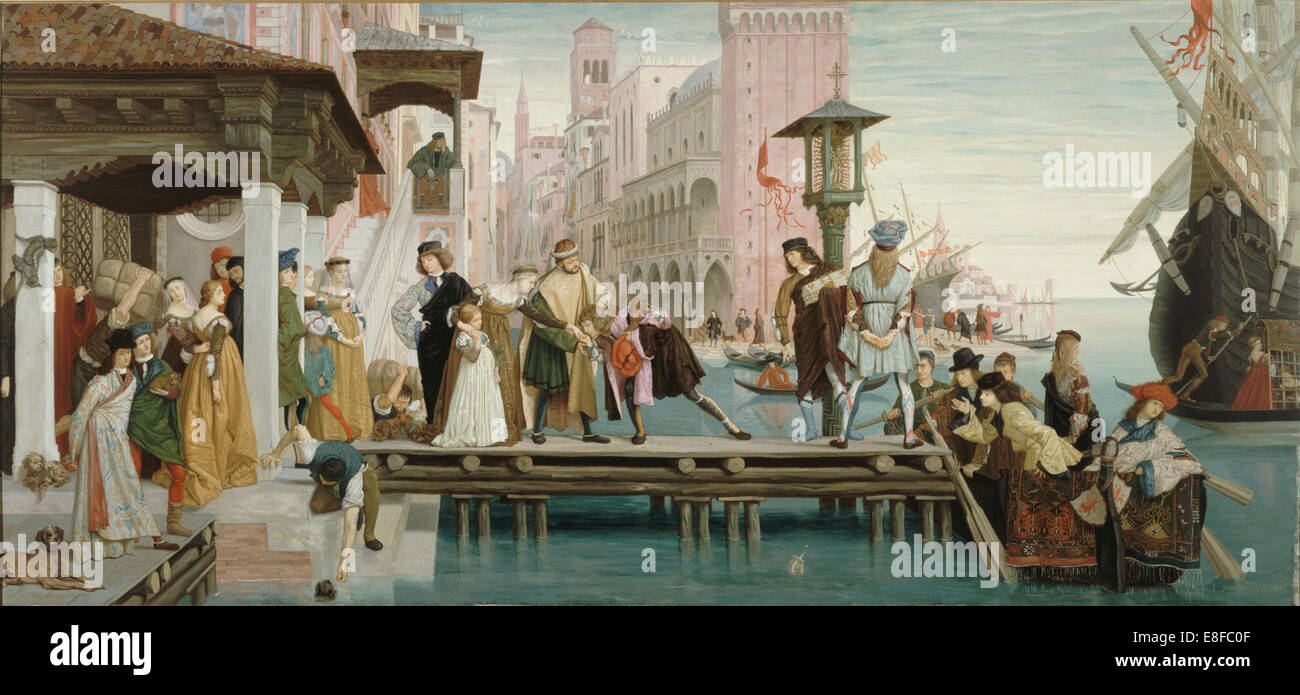 Abfahrt vom verlorenen Sohn. Künstler: Tissot, James Jacques Joseph (1836-1902) Stockfoto