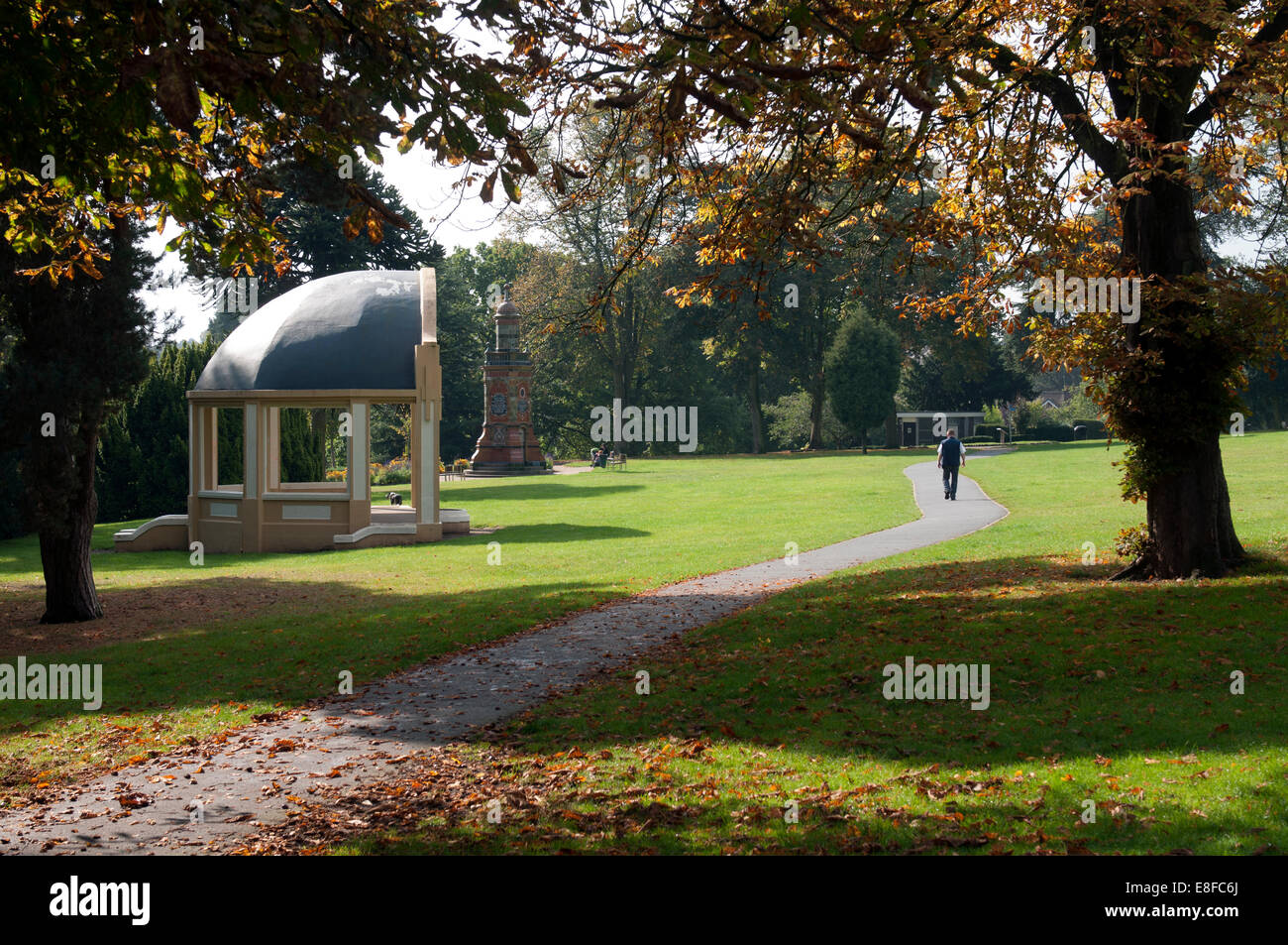 Brinton Park, Kidderminster, Worcestershire, England, Vereinigtes Königreich Stockfoto