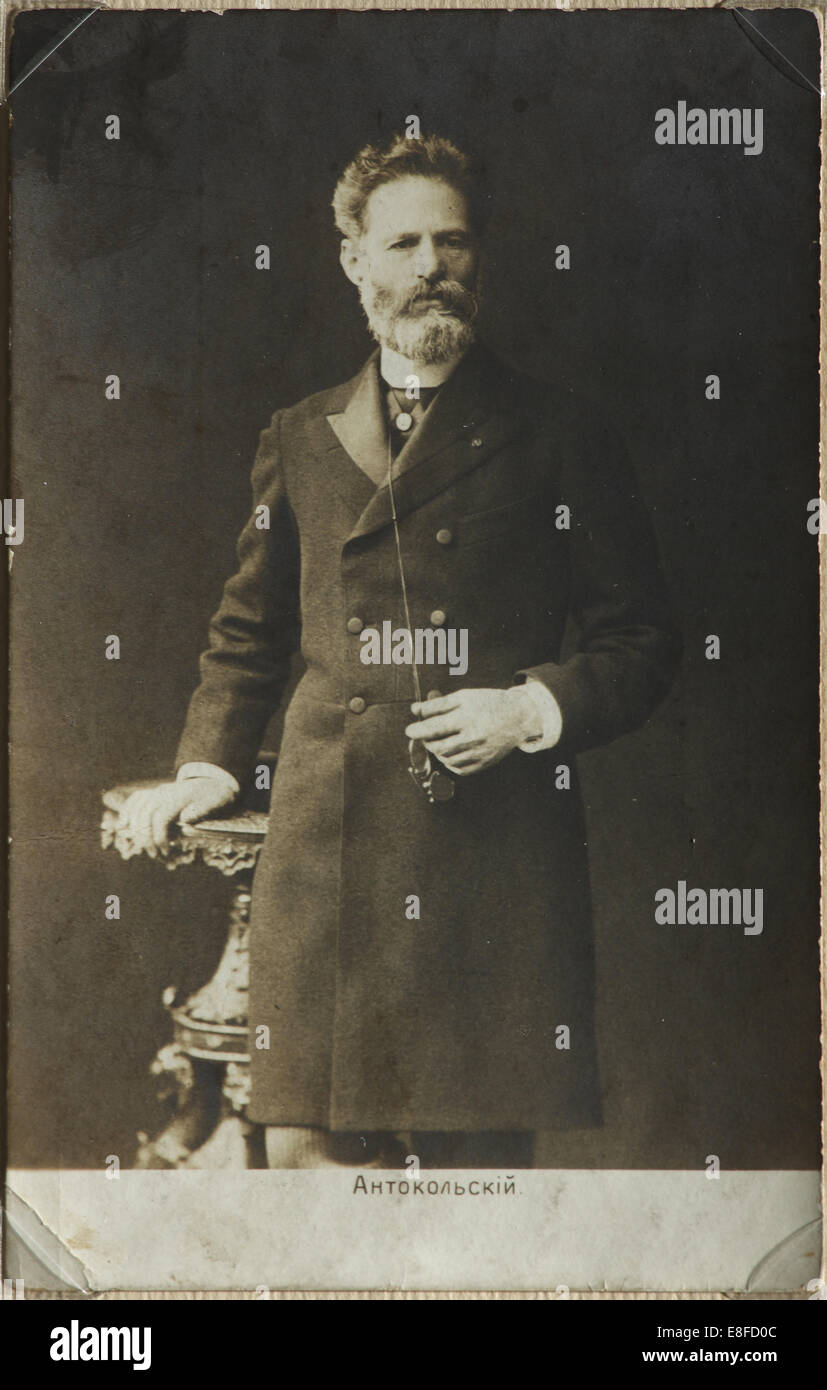 Markieren Sie Matveyevich Antokolsky (1840-1902). Künstler: anonym Stockfoto