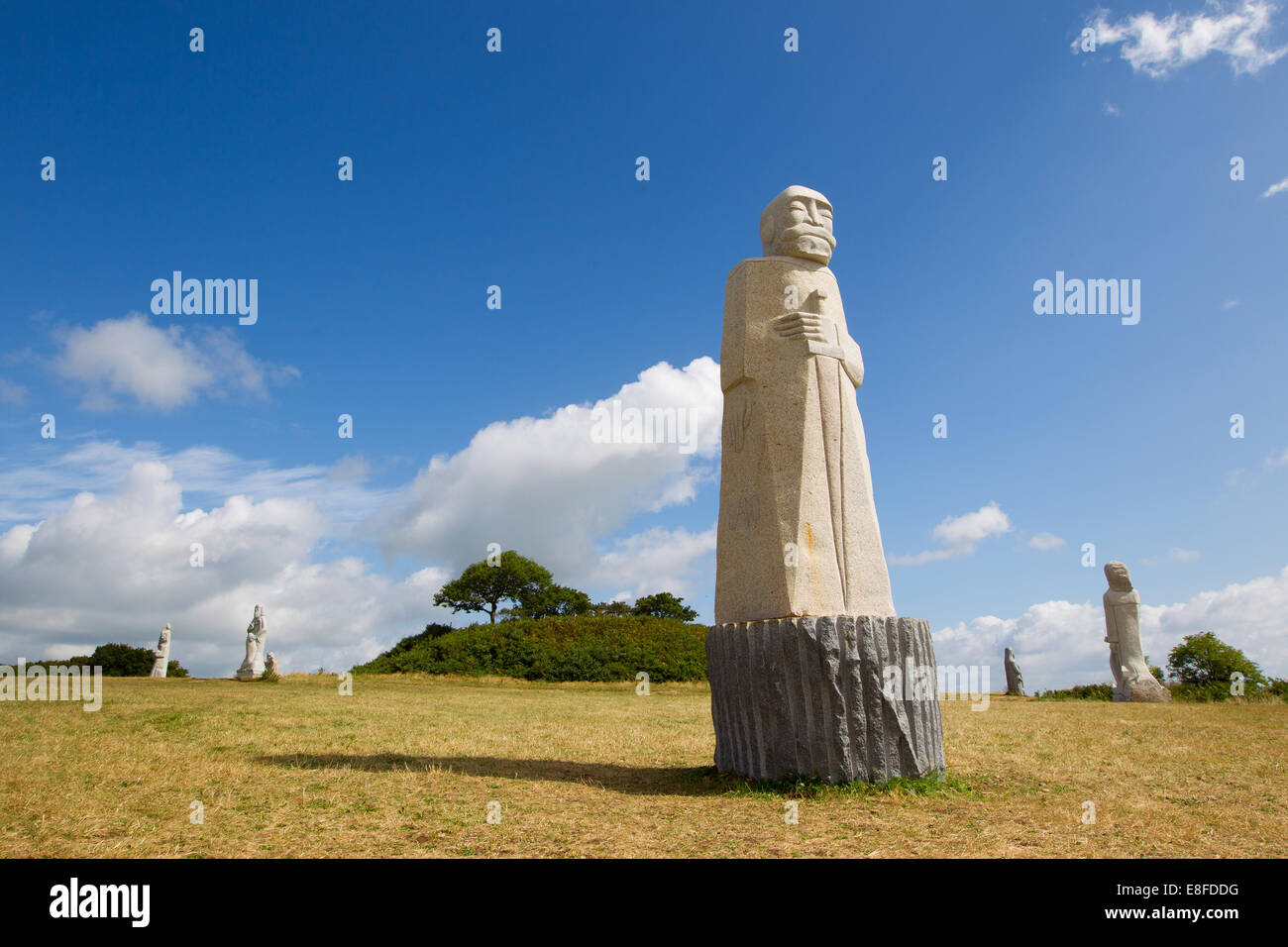 Das Tal der Heiligen AKA La Vallée des Heiligen in der Nähe von carnoet in der Bretagne, Frankreich. Stockfoto