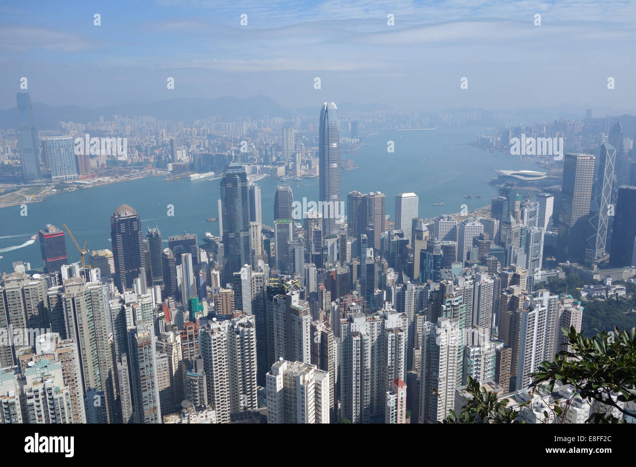 Skyline der Stadt, Hong Kong, China Stockfoto
