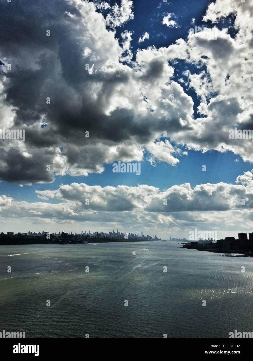 USA, New York State, New York City, Hudson River Stockfoto