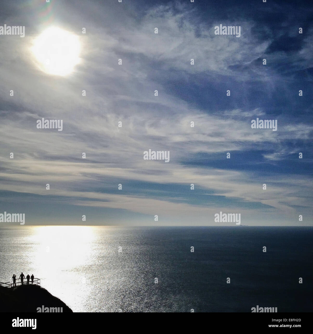 USA, California, Marin County, Muir Beach, Blick auf Pazifischen Ozean Stockfoto