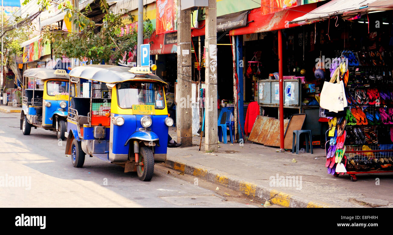 Thailand, Khon Kaen City, Tuk-Tuk-Taxi Stockfoto