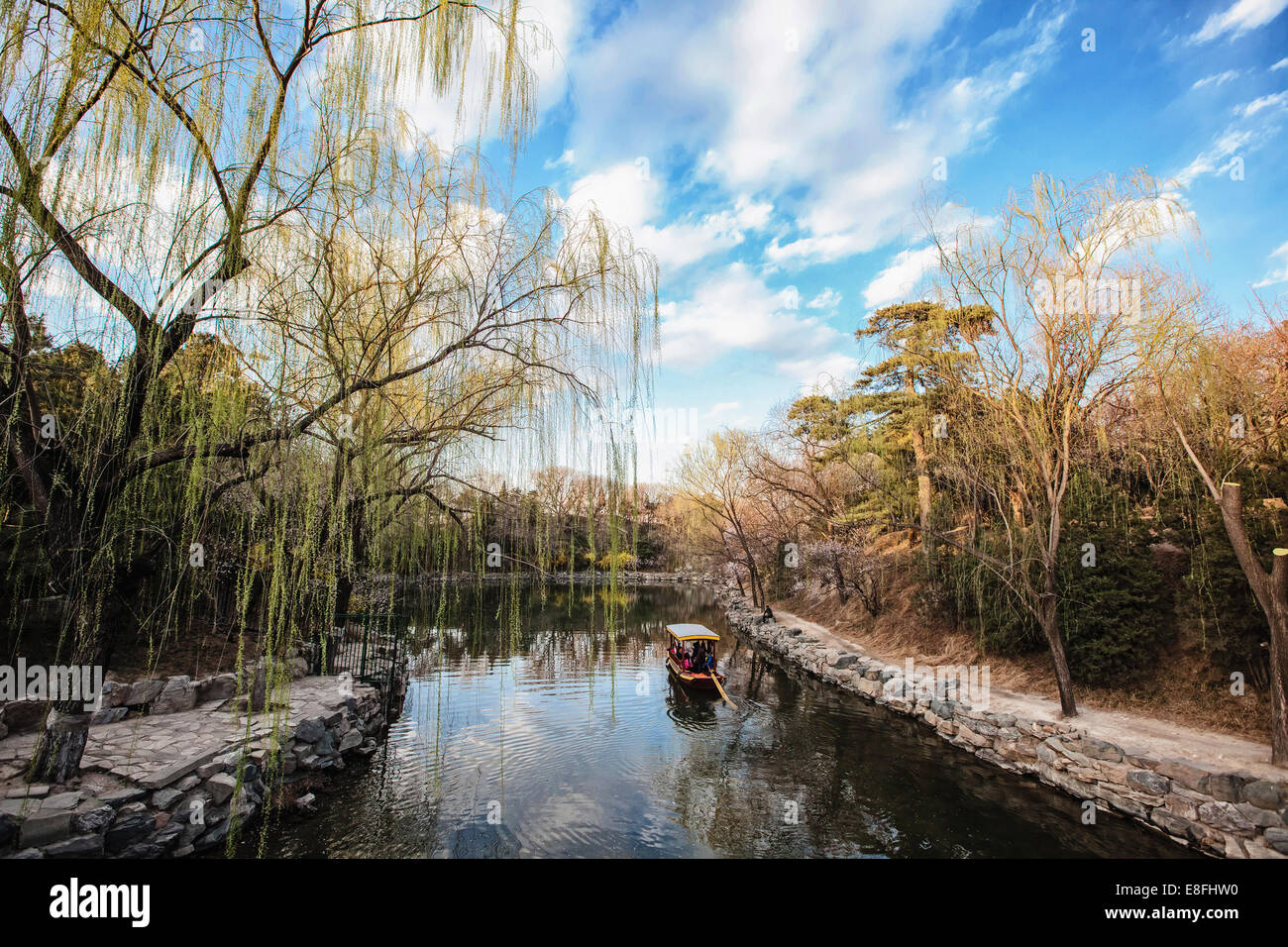 China, Provinz Hebei, Sommerpalast im Frühjahr Stockfoto