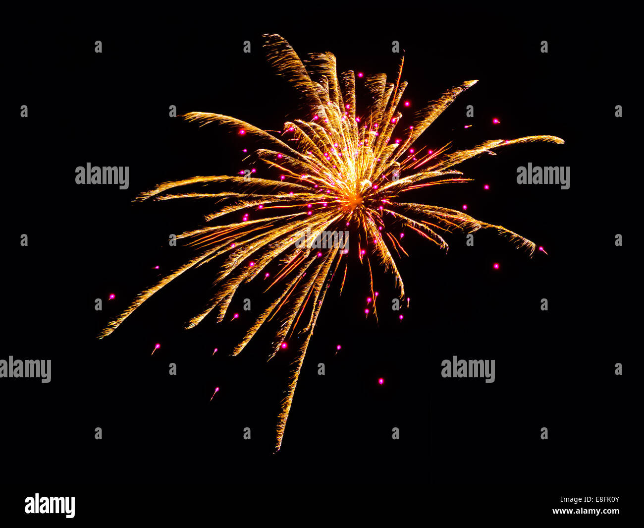 USA, Arizona, Apache, Alpine, Feuerwerk am Unabhängigkeitstag Stockfoto