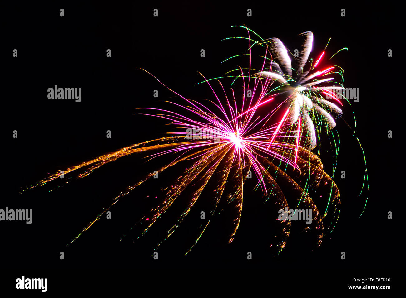 USA, Arizona, Apache, Alpine, Feuerwerk am Unabhängigkeitstag Stockfoto
