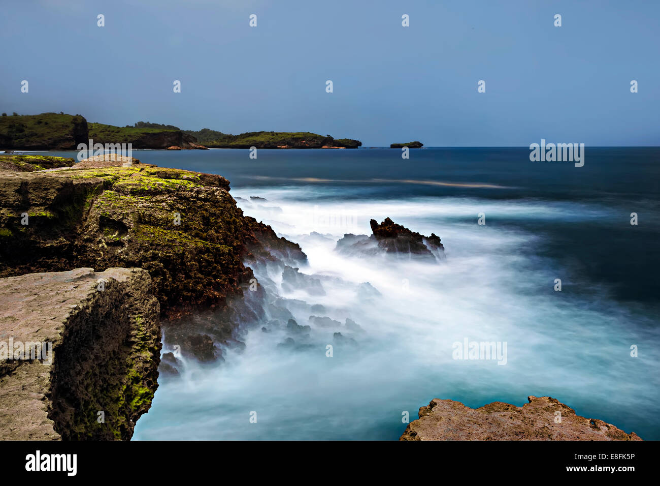 Klayar Strand, Pacitan, Indonesien, Südost Asien Klayar Strand Stockfoto