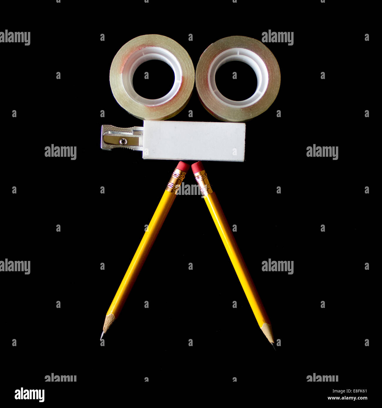 Konzeptionelle Filmkamera Stockfoto