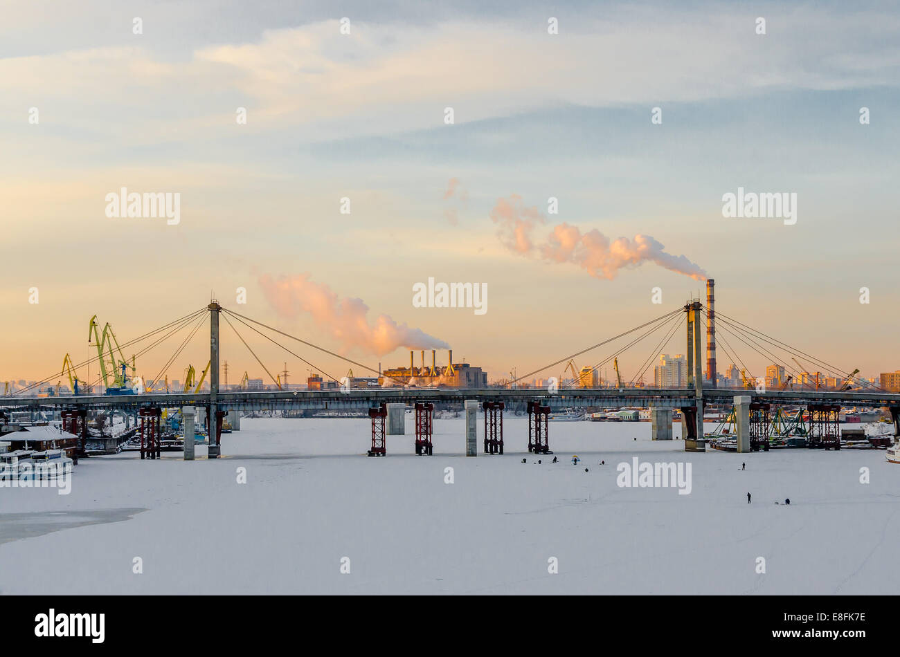 Ukraine, Kiew, industrielle Ansicht Stockfoto