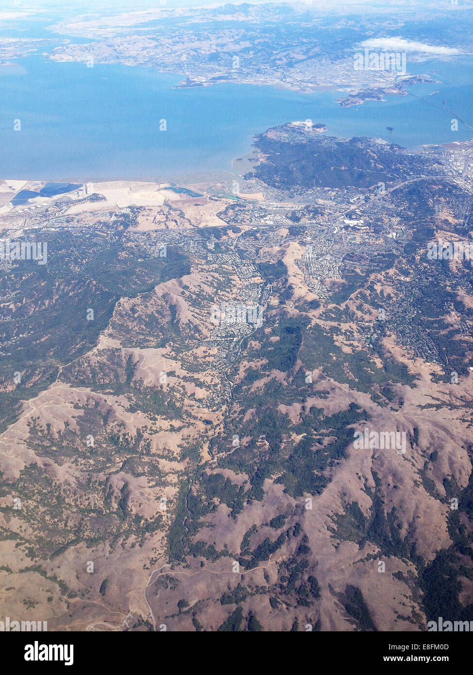 San Francisco, Kalifornien, Vereinigte Staaten von Amerika San Francisco Bay Area von oben Stockfoto