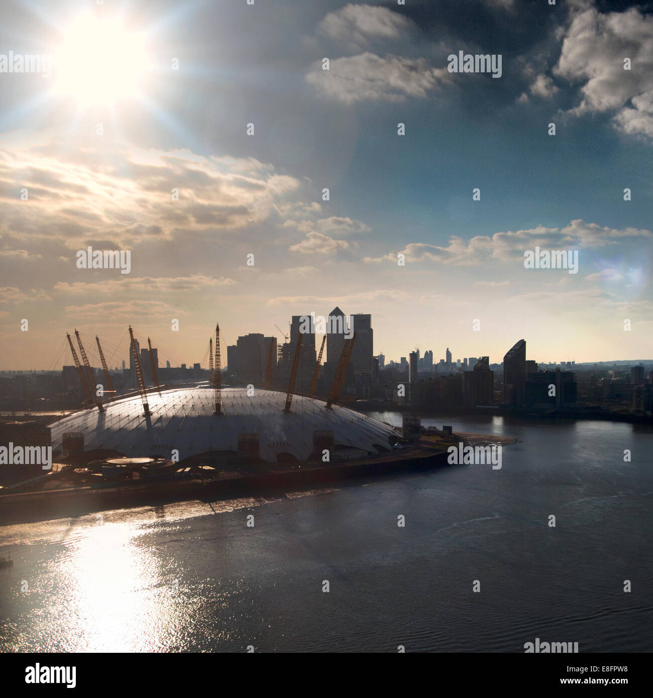 Vereinigtes Königreich, London, Blick auf O2 Arena Stockfoto