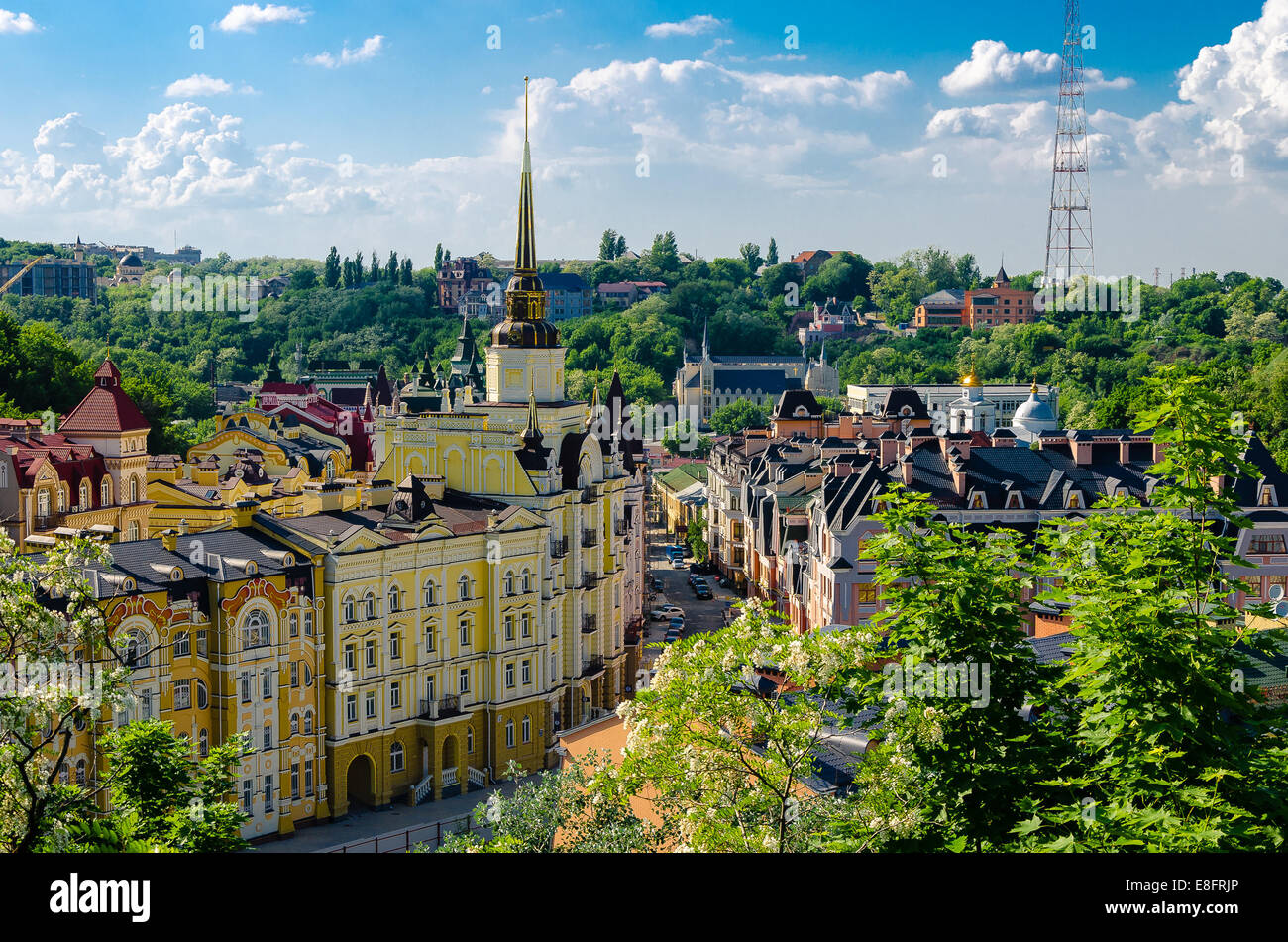 Ukraine, Kiew, Stadtbild an sonnigen Tag Stockfoto