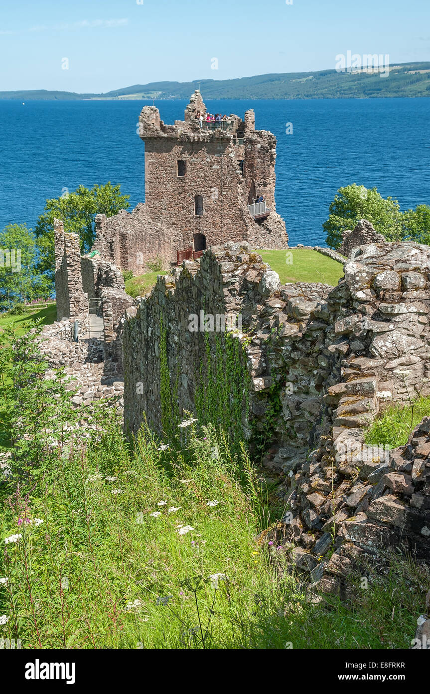 Urquhart Castle Stockfoto