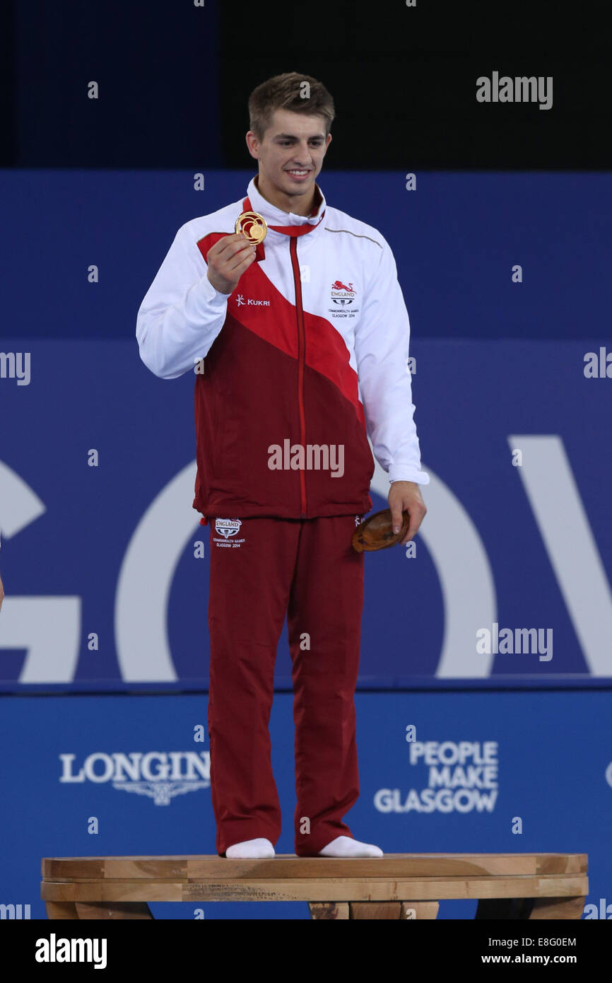 Max Whitlock (ENG) Goldmedaille. Künstlerische Gymnastik-Men alle Runde Finale - SSE Hydro - Glasgow - UK - 30.07.2014 - Commonwe Stockfoto