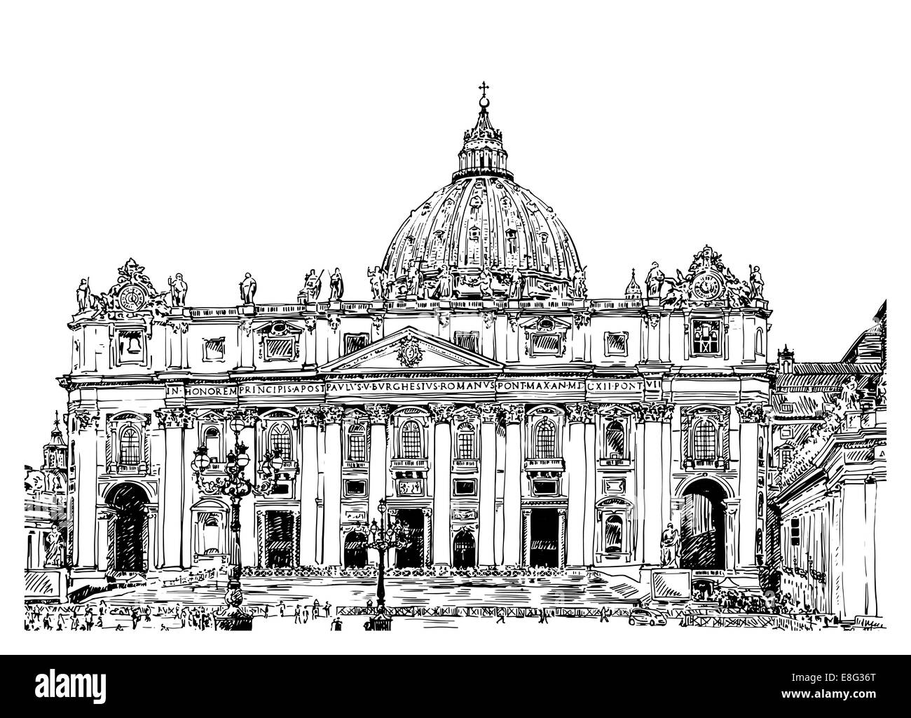 St.-Petri Dom, Rom, Vatikan, Italien Stockfoto